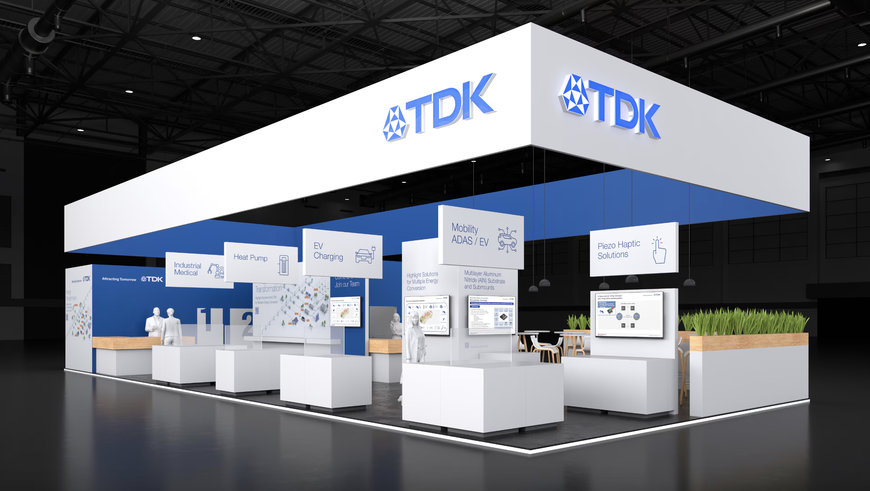 TDK DISPLAYS THE LATEST PASSIVE COMPONENT AND SENSOR SOLUTIONS AT PCIM AND SENSOR+TEST